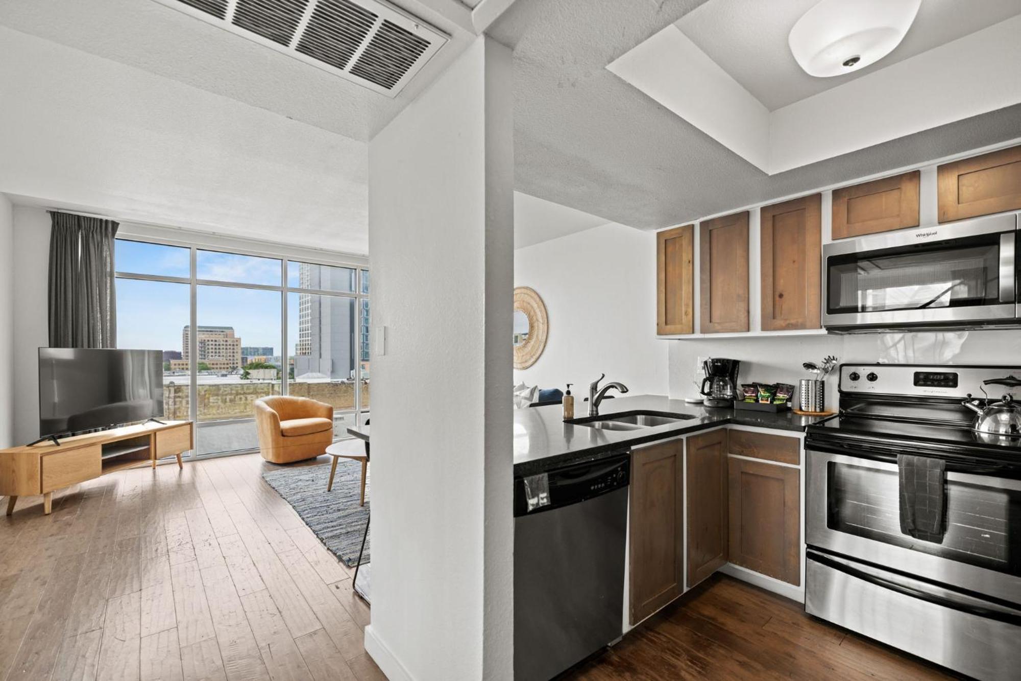 Littlefield Lofts, Hosted By Placemakr - 6Th St Austin Szoba fotó